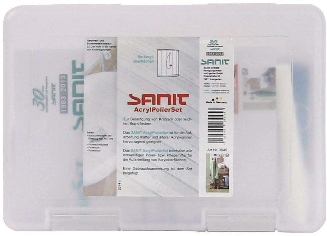 Sanit Acryl-Polier-Set 3045 1 Box 3 Sanit Acryl-Polier-Set 3045 1 Box