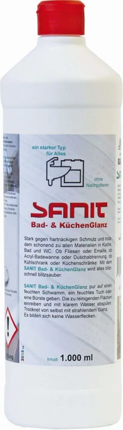 Sanit Reiniger Bad Und Küchenglanz 3041 1000 Ml Flasche