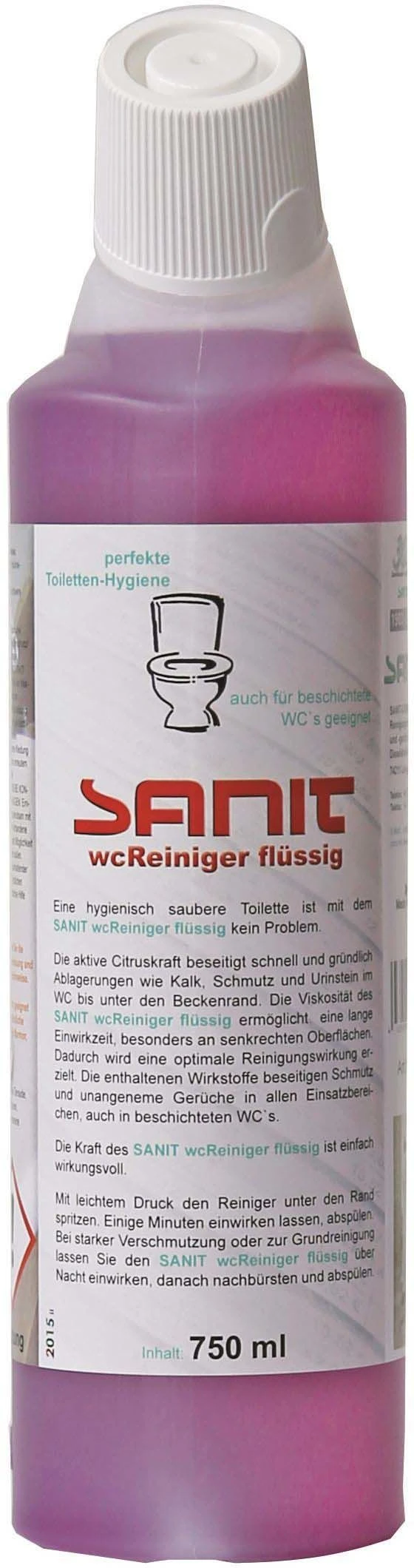 Sanit WC-Reiniger 3053 750 Ml, Flasche 3 Sanit WC-Reiniger 3053 750 Ml, Flasche