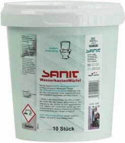Sanit Wasserkastenwürfel 3056 Für Einwurfschacht Geberit, 10 Stück