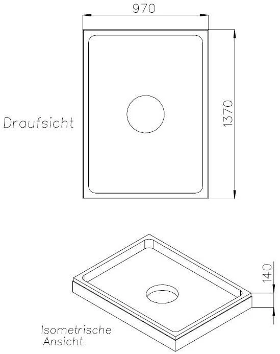 Schedel Duschwannenträger SD24072 100x140x2,3cm, Höhe 14cm 4 Schedel Duschwannenträger SD24072 100x140x2,3cm, Höhe 14cm – Bild 2