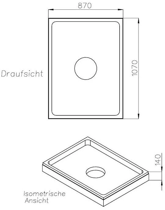 Schedel Duschwannenträger SD24078 90x110x2,3cm, Höhe 14cm 4 Schedel Duschwannenträger SD24078 90x110x2,3cm, Höhe 14cm – Bild 2
