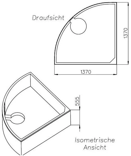 Schedel Hoesch Parana Eck-Wannenträger SW12523 140x140cm, Bündig, Höhe 55,5cm 4 Schedel Hoesch Parana Eck-Wannenträger SW12523 140x140cm, Bündig, Höhe 55,5cm – Bild 2