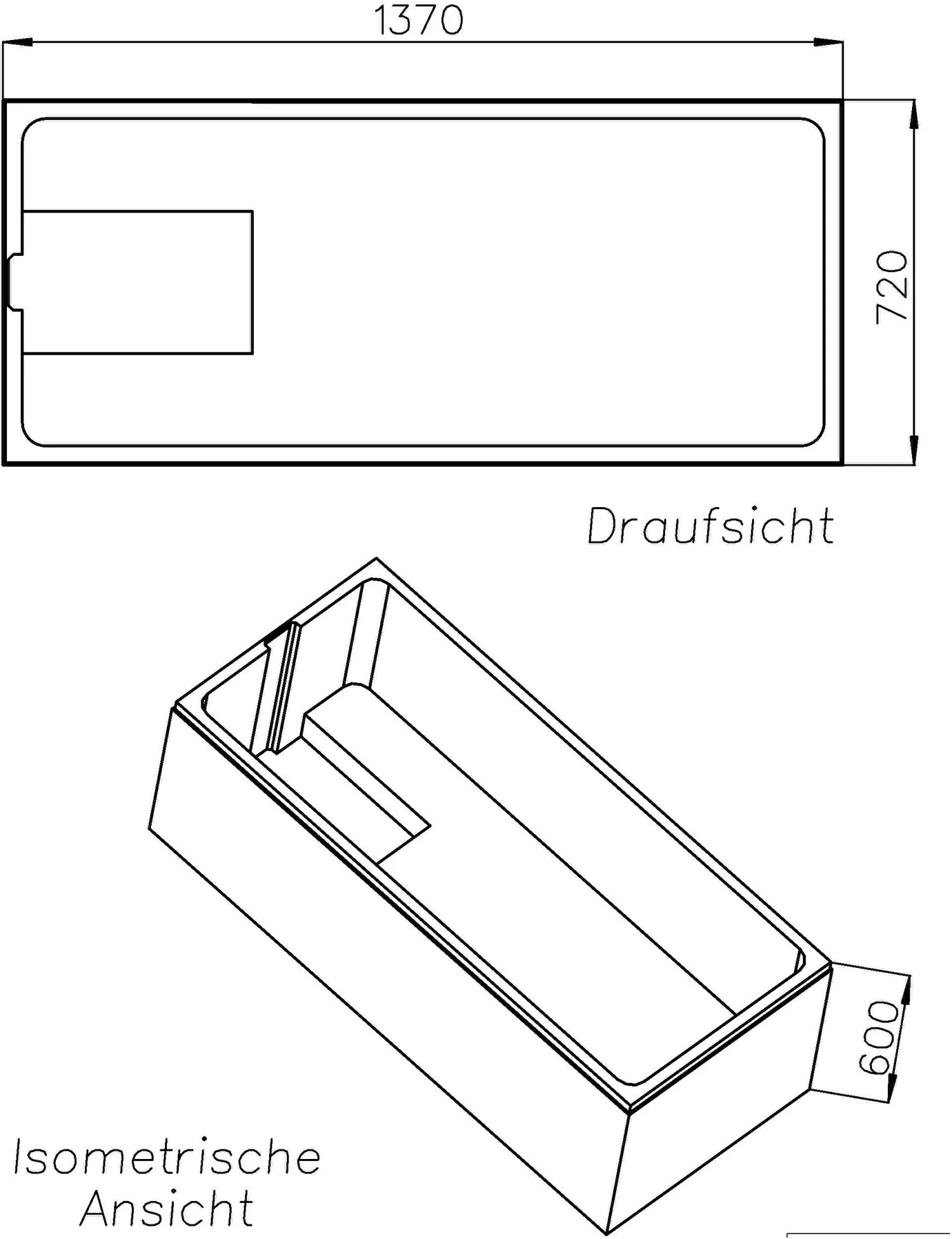Schedel Kaldewei Saniform Plus Wannenträger SW11179 140x75cm, Höhe 60cm 4 Schedel Kaldewei Saniform Plus Wannenträger SW11179 140x75cm, Höhe 60cm – Bild 2