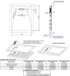 Schedel Line Flow Duschelement LI1KF608010 80 X 100 Cm, Vierseitiges Gefälle 5 Schedel Line Flow Duschelement LI1KF608010 80 X 100 Cm, Vierseitiges Gefälle -Badezimmerbedarf Geschäft Schedel Line Flow Duschelement LI1KF608010 80 x 100 cm vierseitiges Gefaelle 1
