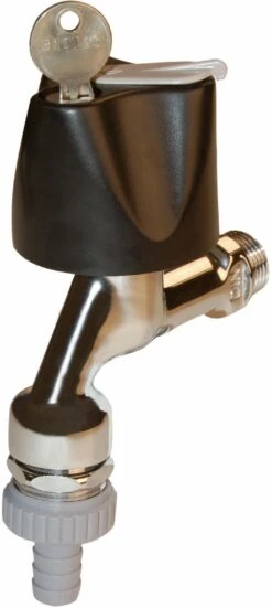 Seppelfricke Sepp Armaturenkombination 0049834 DN 15, Messing Verchromt, Rohrbelüfter, Rückflussverhinderer, Schlauchverschraubung