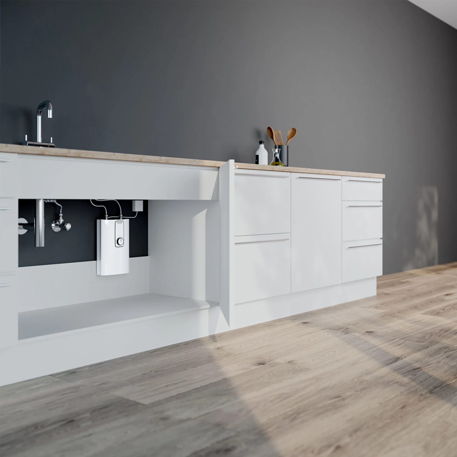 Stiebel Eltron DCE 11/13 Durchlauferhitzer 230770 Kompakt, 11/13,5 KW, Weiß, Elektronisch, 400 V 4 Stiebel Eltron DCE 11/13 Durchlauferhitzer 230770 Kompakt, 11/13,5 KW, Weiß, Elektronisch, 400 V – Bild 2