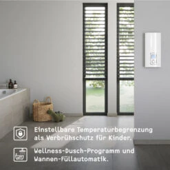 Stiebel Eltron Komfort-Durchlauferhitzer 234468 DHE Connect 27 KW, Weiss, Vollelektronisch, 400 V 13 Stiebel Eltron Komfort-Durchlauferhitzer 234468 DHE Connect 27 KW, Weiss, Vollelektronisch, 400 V -Badezimmerbedarf Geschäft Stiebel Eltron Komfort Durchlauferhitzer 234468 DHE Connect 27 kW weiss vollelektronisch 400 V 2