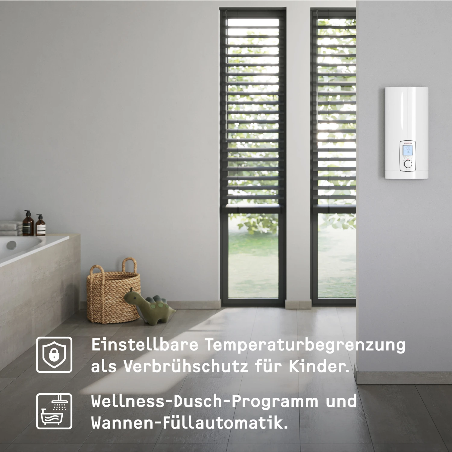Stiebel Eltron Komfort-Durchlauferhitzer 234468 DHE Connect 27 KW, Weiss, Vollelektronisch, 400 V 5 Stiebel Eltron Komfort-Durchlauferhitzer 234468 DHE Connect 27 KW, Weiss, Vollelektronisch, 400 V – Bild 3