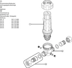 Syr - Sasserath Druckregler 6243.15.004 DN 15, 1,5-5 Bar, Rotguss -Badezimmerbedarf Geschäft Syr Sasserath Druckregler 6243.15.004 DN 15 15 5 bar Rotguss 2