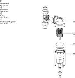 Syr - Sasserath Duo 2314 Rückspülfilter 2314.20.005 DN 20, Ohne Druckminderer Und Manometer -Badezimmerbedarf Geschäft Syr Sasserath Duo 2314 Rueckspuelfilter 2314.20.005 DN 20 ohne Druckminderer und Manometer 2