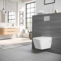 TECE TECEone Dusch WC Set Mit Sitz, Vorwandelement Und Betätigungsplatte