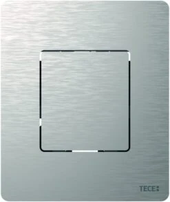 TECE TECEsolid Urinal-Betätigungsplatte 9242430 Edelstahl Gebürstet, Mit Kartusche, 104x124x6mm