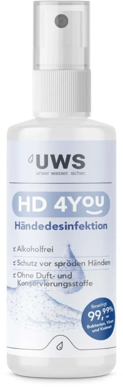 UWS Desinfektionsmittel HD 4 You 400300-32 Sprühflasche A 100ml -Badezimmerbedarf Geschäft UWS Desinfektionsmittel HD 4 You 400300 32 Spruehflasche a 100ml 1