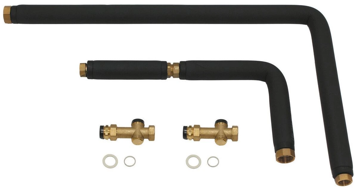 Vaillant EcoVIT Kessel-Anschlussverrohrung 305951 Starr, Vor/Rücklauf G1, Rechts/links, Wärmegedämmt