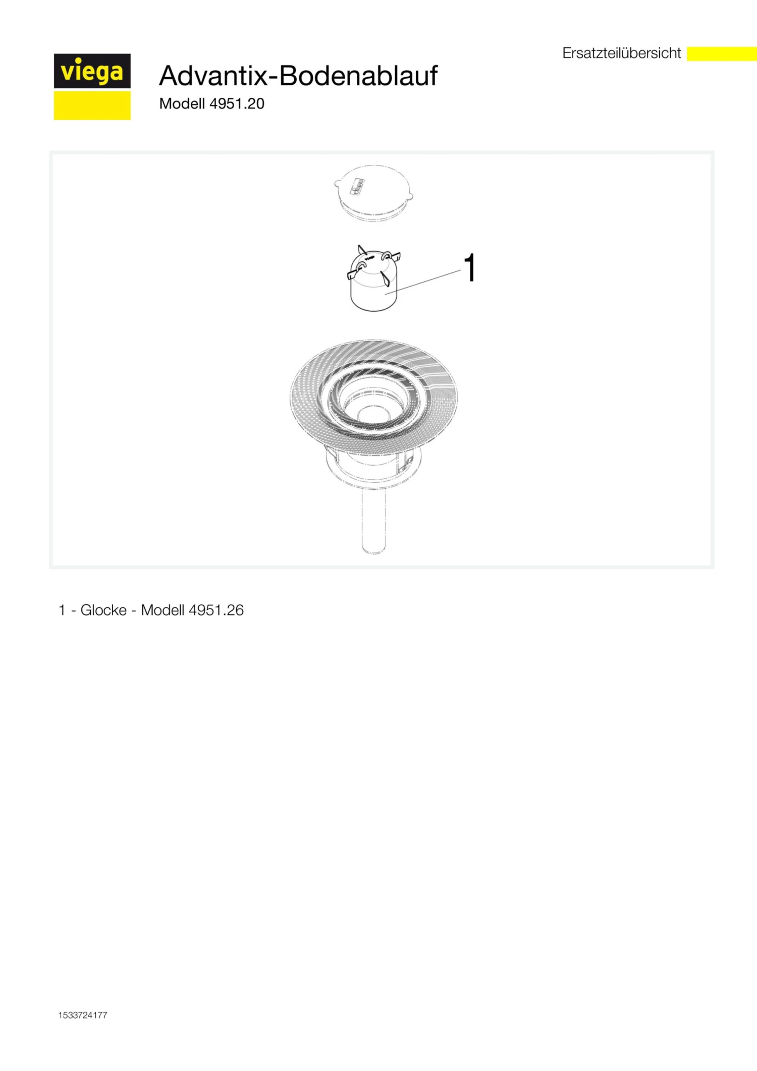 Viega Advantix Bodenablauf 491666 DN 70, Kunststoff Grau, Ablauf Senkrecht 5 Viega Advantix Bodenablauf 491666 DN 70, Kunststoff Grau, Ablauf Senkrecht – Bild 3