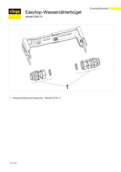 Viega Easytop Wasserzählerbügel 554422 Qn 6, R 1 1/4 X R 1 1/4, Rotguss, Für Wasserzähler -Badezimmerbedarf Geschäft Viega Easytop Wasserzaehlerbuegel 554422 Qn 6 R 1 1 4 x R 1 1 4 Rotguss fuer Wasserzaehler 2