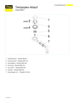 Viega Funktionseinheit Tempoplex 6963.1 40/50 Mm, 60 Mm -Badezimmerbedarf Geschäft Viega Funktionseinheit Tempoplex 6963.1 40 50 mm 60 mm 2