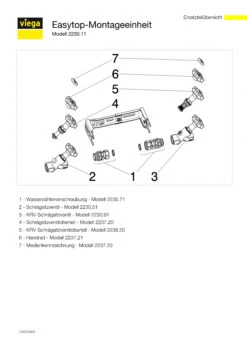 Viega Montageeinheit Easytop 2230.11 Qn 2,5, Rp 1 X Rp 1, Für Wasserzähler -Badezimmerbedarf Geschäft Viega Montageeinheit Easytop 2230.11 Qn 25 Rp 1 x Rp 1 fuer Wasserzaehler 2