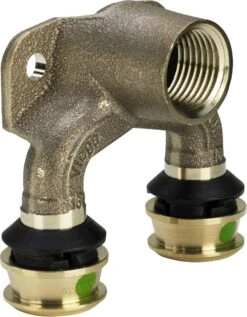 Viega Raxofix Doppelwandscheibe 678470 25mmxRp 1/2x20mm, Siliziumbronze, Mit SC-Contur