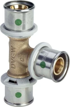 Viega Sanfix-P T-Stück 566722 25 X 16 X 20 Mm, Mit SC-Contur, Rotguss