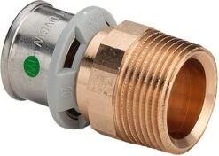 Viega Sanfix-P Übergangsstück 566333 32 Mm X R 1, Mit SC-Contur, Rotguss