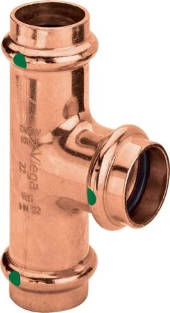 Viega T-Stück Profipress 2418 15 X 12 X 12 Mm, Kupfer, SC-Contur