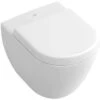 Villeroy & Boch Subway Wand Tiefspül WC 66041001 Compact, Weiss, Abgang Waagerecht