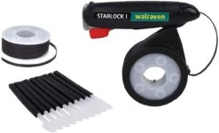 Walraven Starlock Starter-Set I 0909011 Mit 1x 15 M Kabelbinder, 200x Verschlusskappen, Schwarz