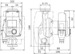 Wilo Stratos PICO-Z 25/0,5-4 Zirkulationspumpe 4255433 Nur Für Trinkwasser -Badezimmerbedarf Geschäft Wilo Stratos PICO Z 25 05 4 Zirkulationspumpe 4255433 nur fuer Trinkwasser 2