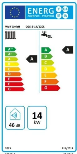 Wolf CGS-2-14/120 Gasbrennwert-Zentrale 8615013 14kW, Mit Warmwasser-Schichtenspeicher -Badezimmerbedarf Geschäft Wolf CGS 2 14 120 Gasbrennwert Zentrale 8615013 14kW mit Warmwasser Schichtenspeicher 4