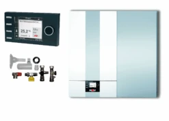 Wolf CGW-2-20/120 20kW Gasbrennwert-Zentrale Paket Mit Schichtenspeicher, Bedienmodul BM2, Anschlusszubehör Aufputz