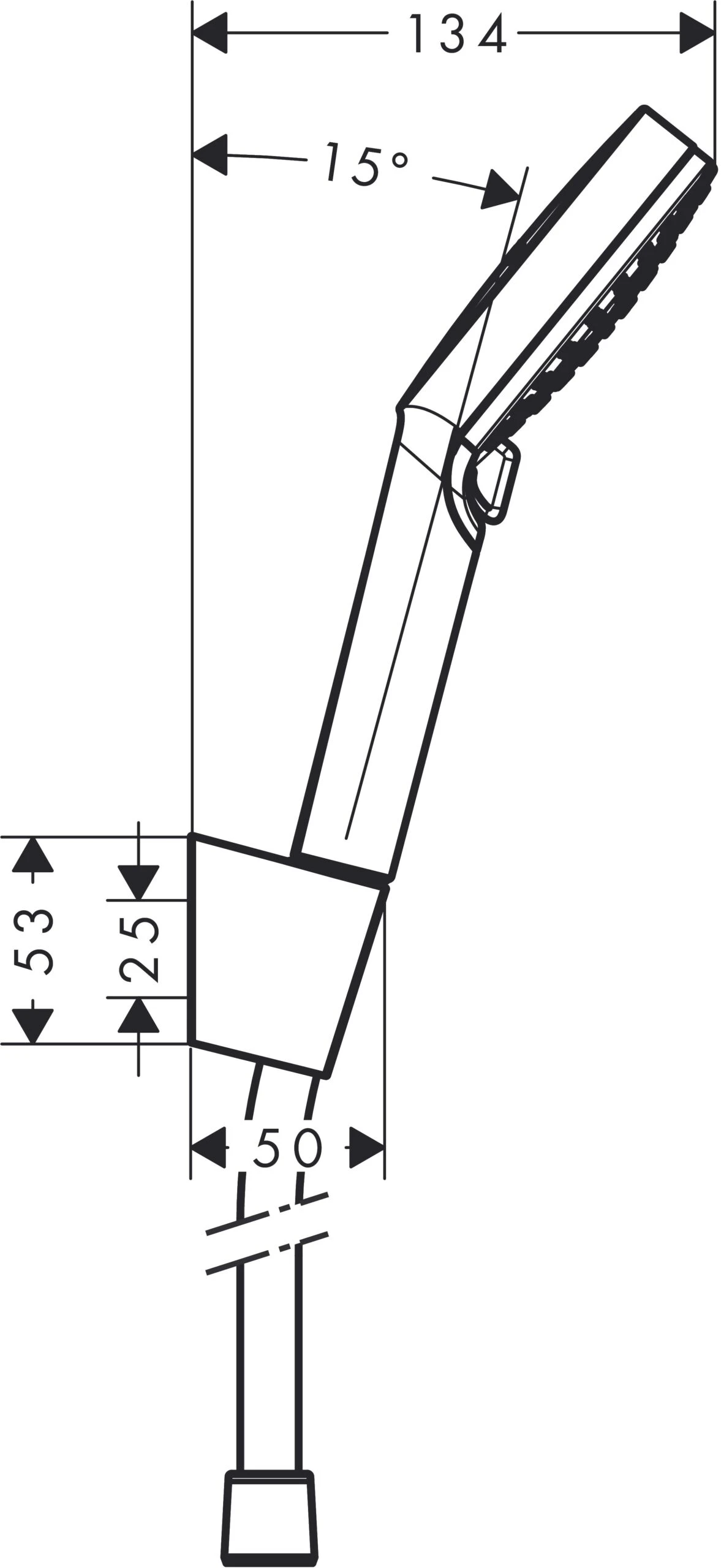 Hansgrohe Crometta Vario Wannenset 26691400 125 Cm, Weiss-chrom, Comfortflex 4 Hansgrohe Crometta Vario Wannenset 26691400 125 Cm, Weiss-chrom, Comfortflex – Bild 2
