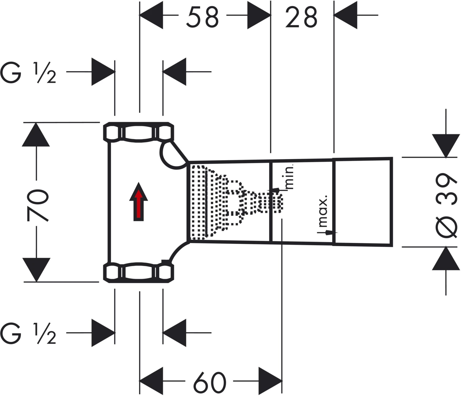 Hansgrohe Grundkörper 15974180 Für Absperrventil, Mit Keramikscheiben 4 Hansgrohe Grundkörper 15974180 Für Absperrventil, Mit Keramikscheiben – Bild 2