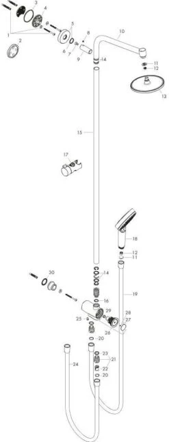 Hansgrohe Reno Crometta S 240 Showerpipe 27270000 Chrom, 1jet, EcoSmart, 9 L/min, Ø 240 Mm -Badezimmerbedarf Geschäft hansgrohe Reno Crometta S 240 Showerpipe 27270000 chrom 1jet EcoSmart 9 l min o 240 mm 6