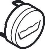 Hansgrohe ShowerSelect Druckknöpfe 92577610 Für UP-Thermostat, Schwarz, Taste Wanne